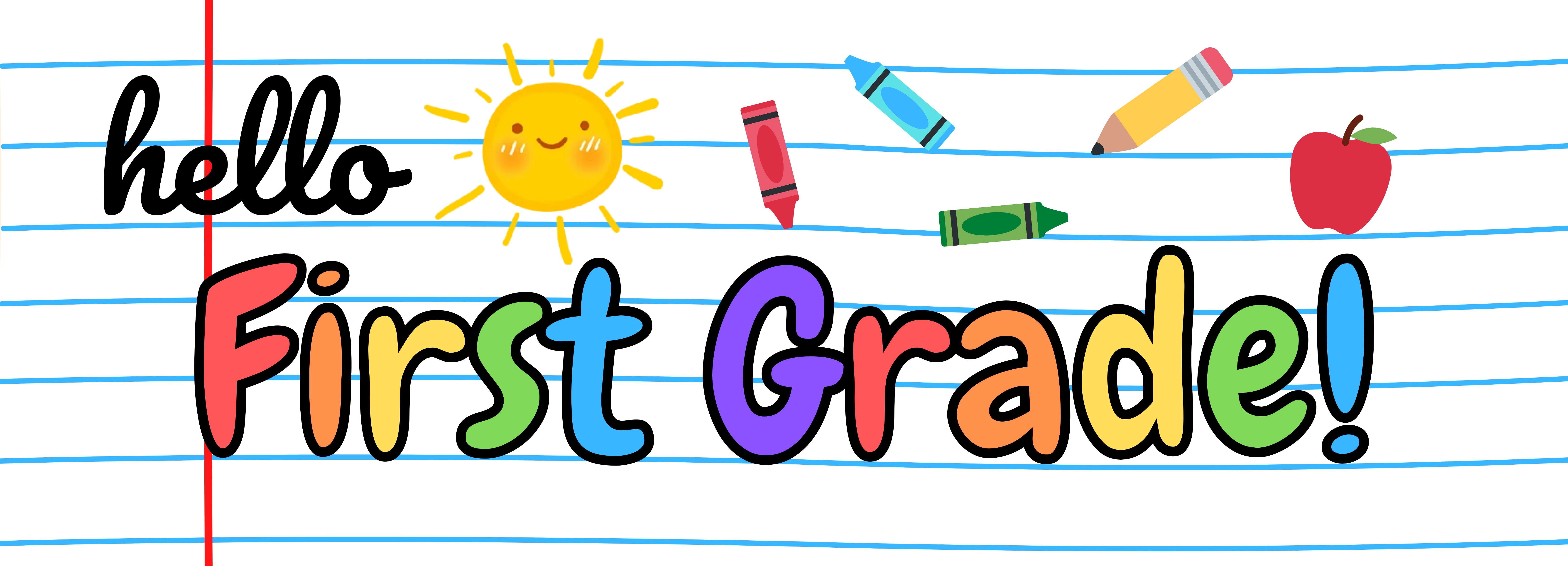1st grade banner