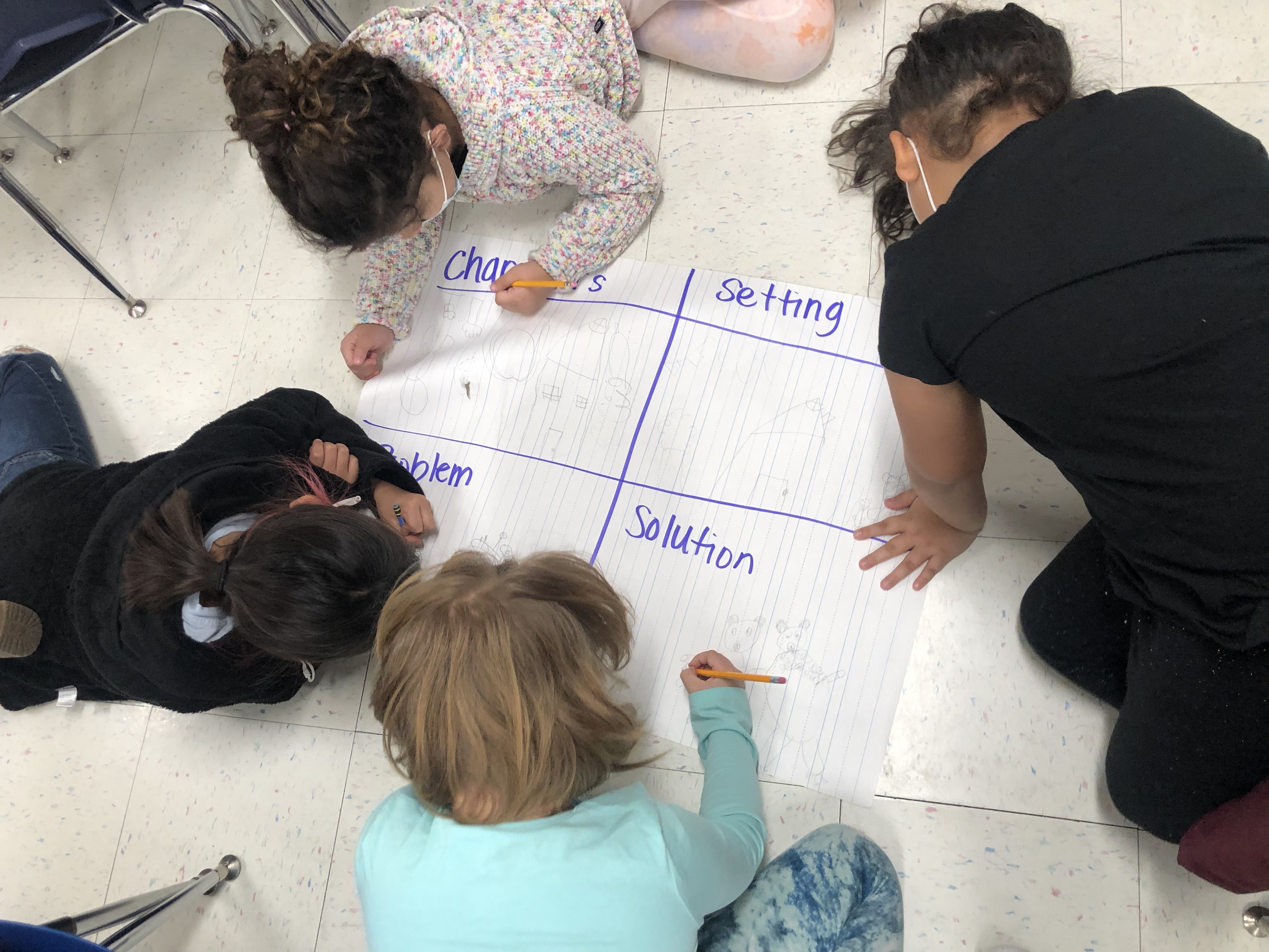 Students working on Lesson