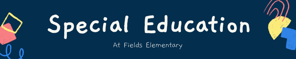 Special Education Banner that says Special Education 