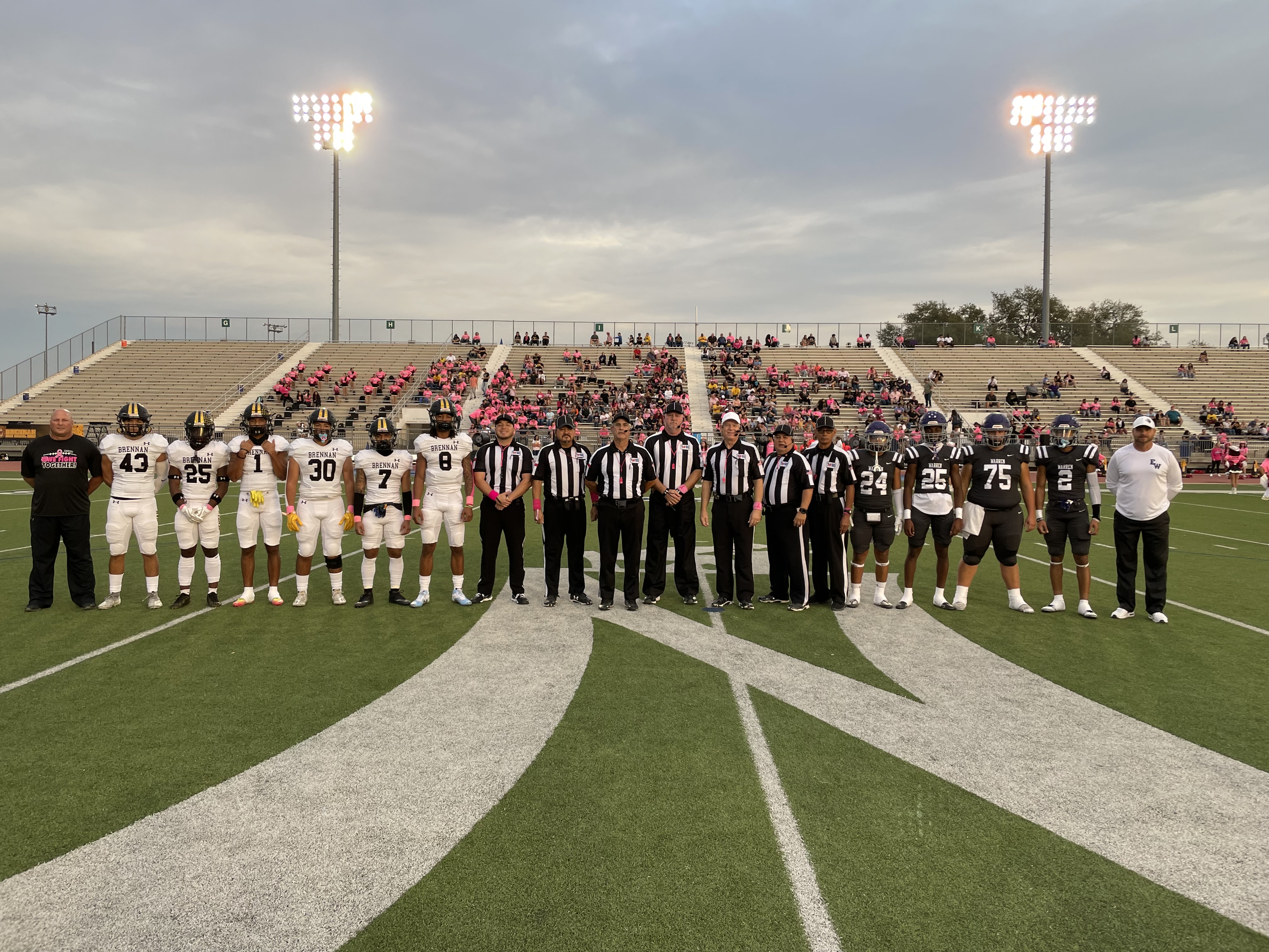 Football Honoring Officials