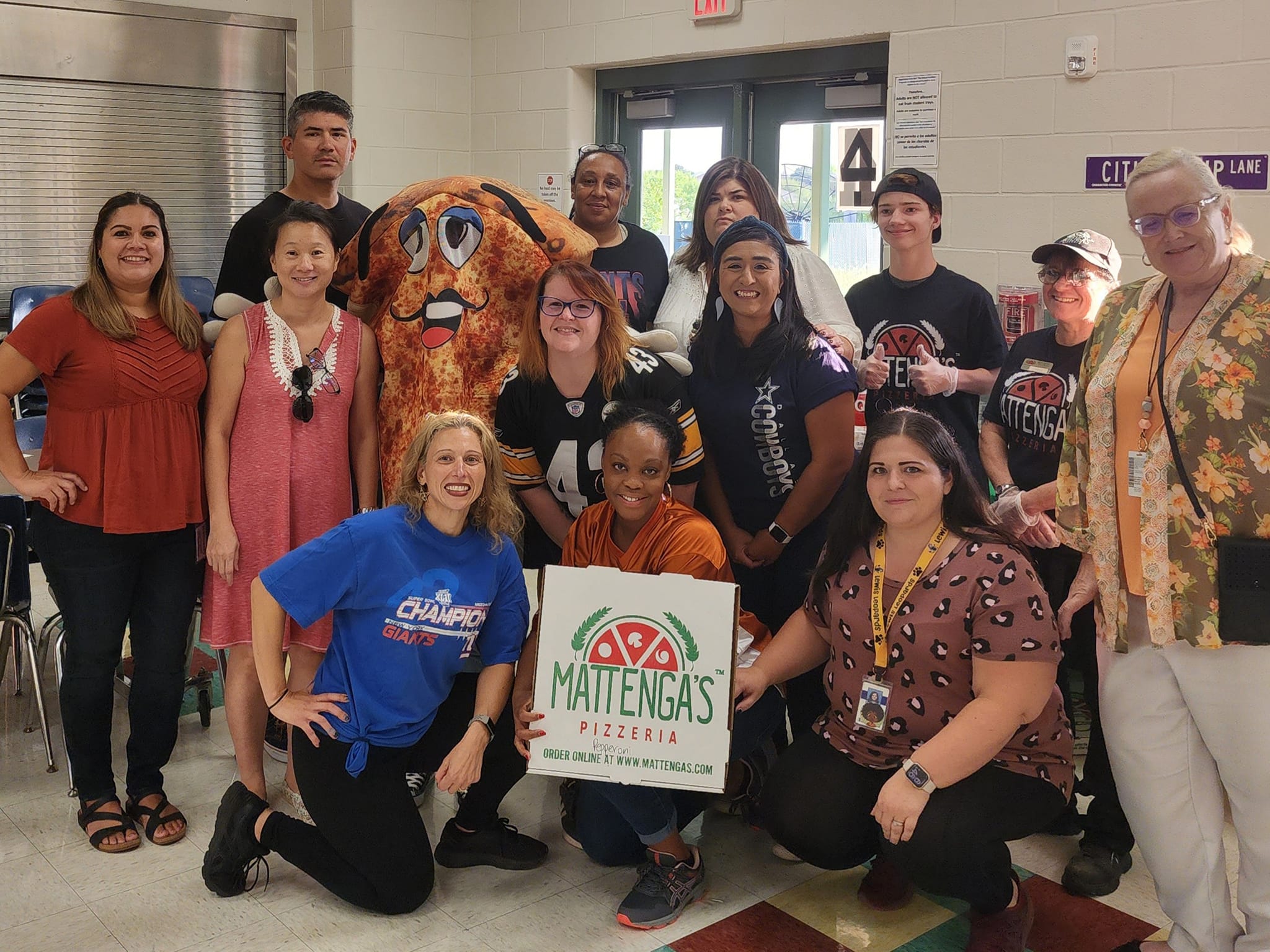 PTA members group picture.