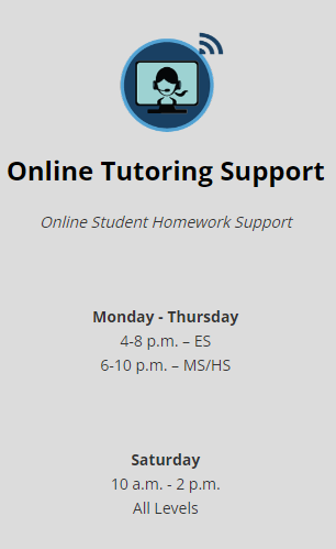 Online tutoring image