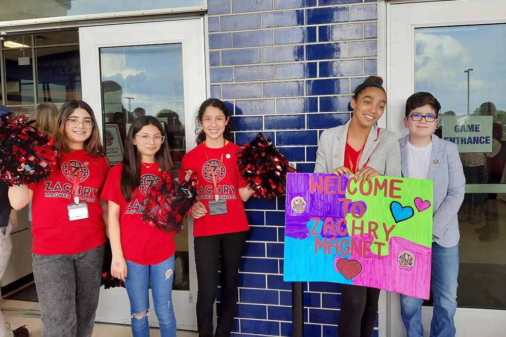 Zachry Magnet student greeters