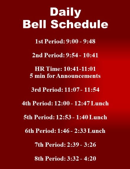 Bell Schedule