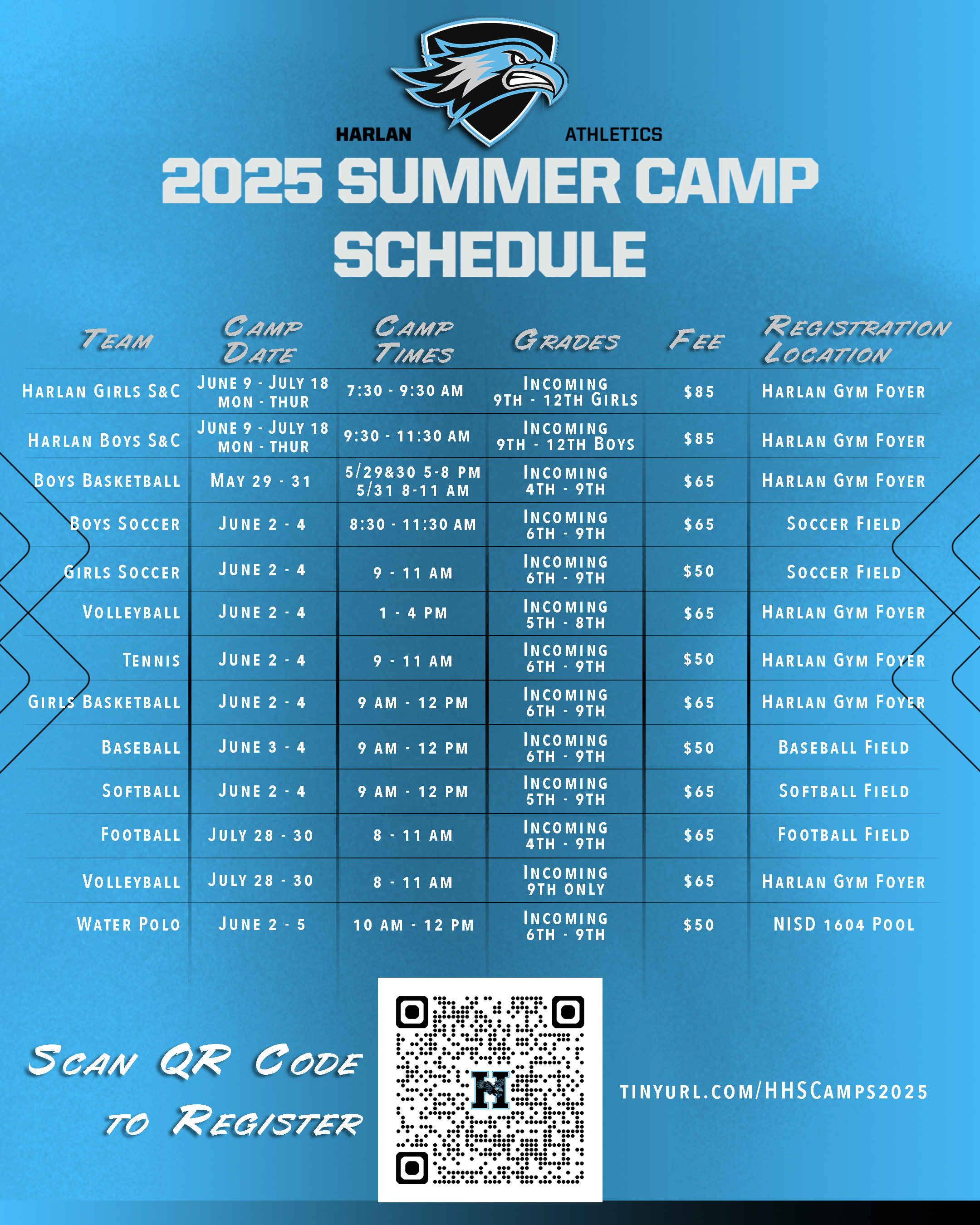 Harlan Summer Camp Details