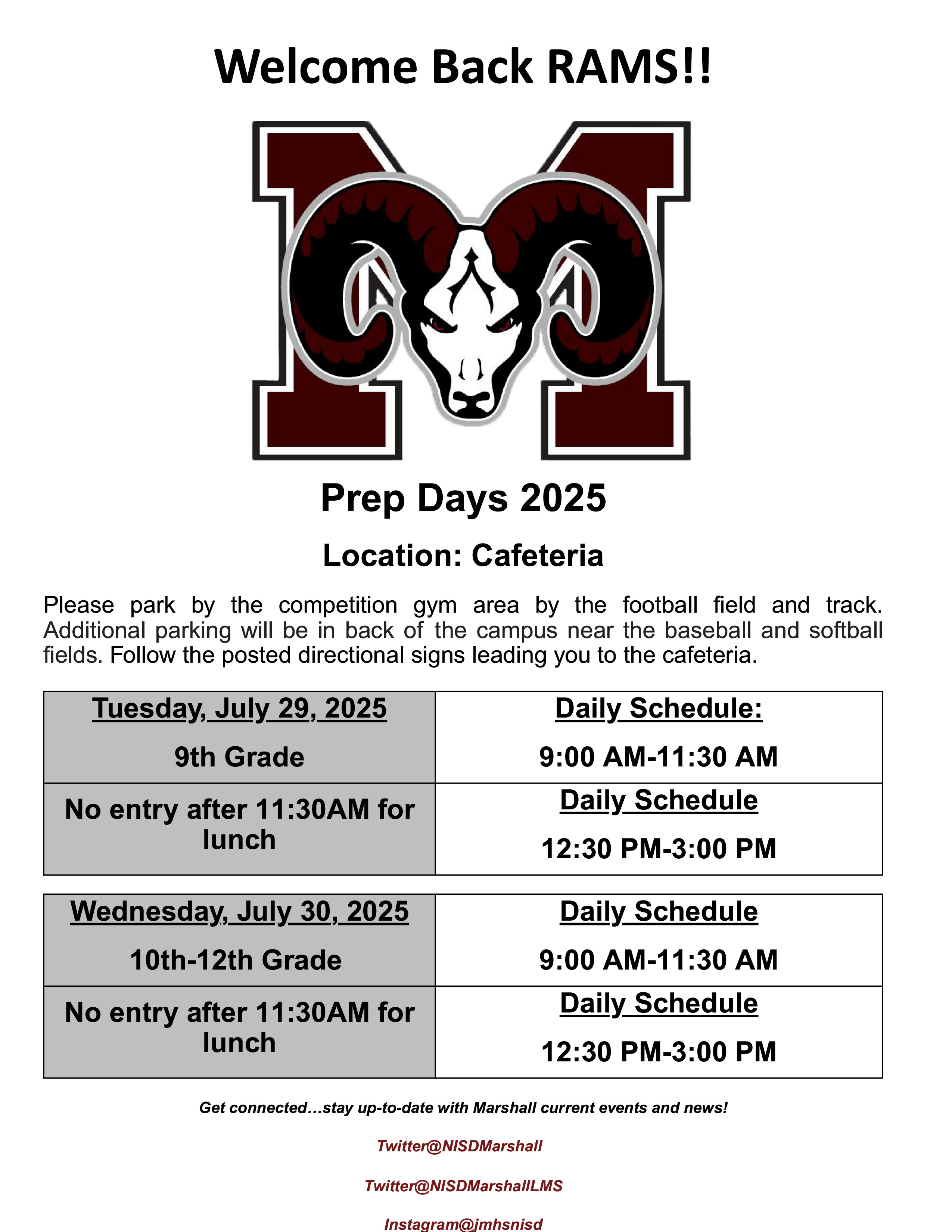 prep day July 29 and 30th 2025
