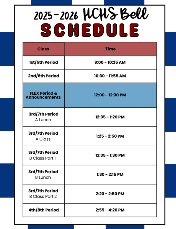 2025-26 Bell Schedule