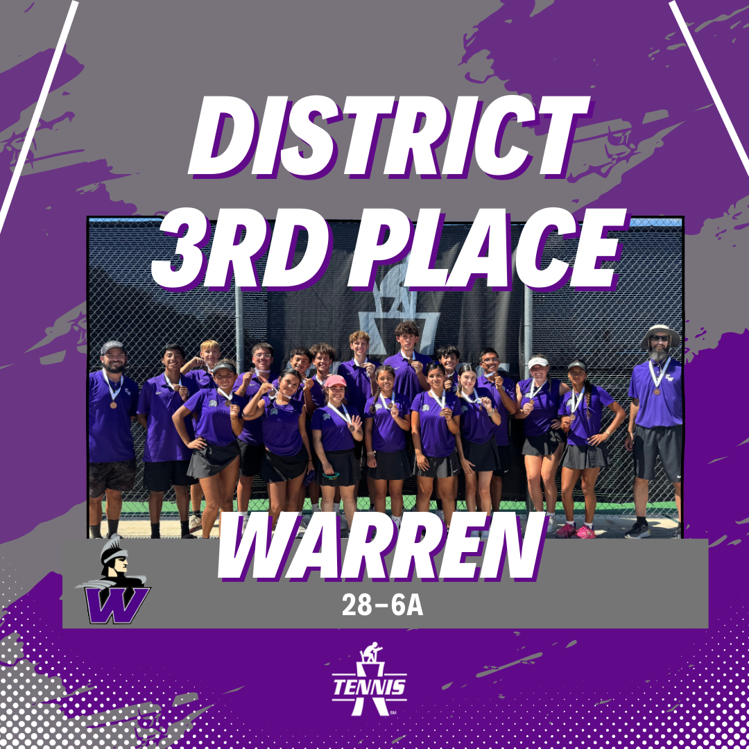 28-6A Warren 2025 Team Tennis 3rd Place