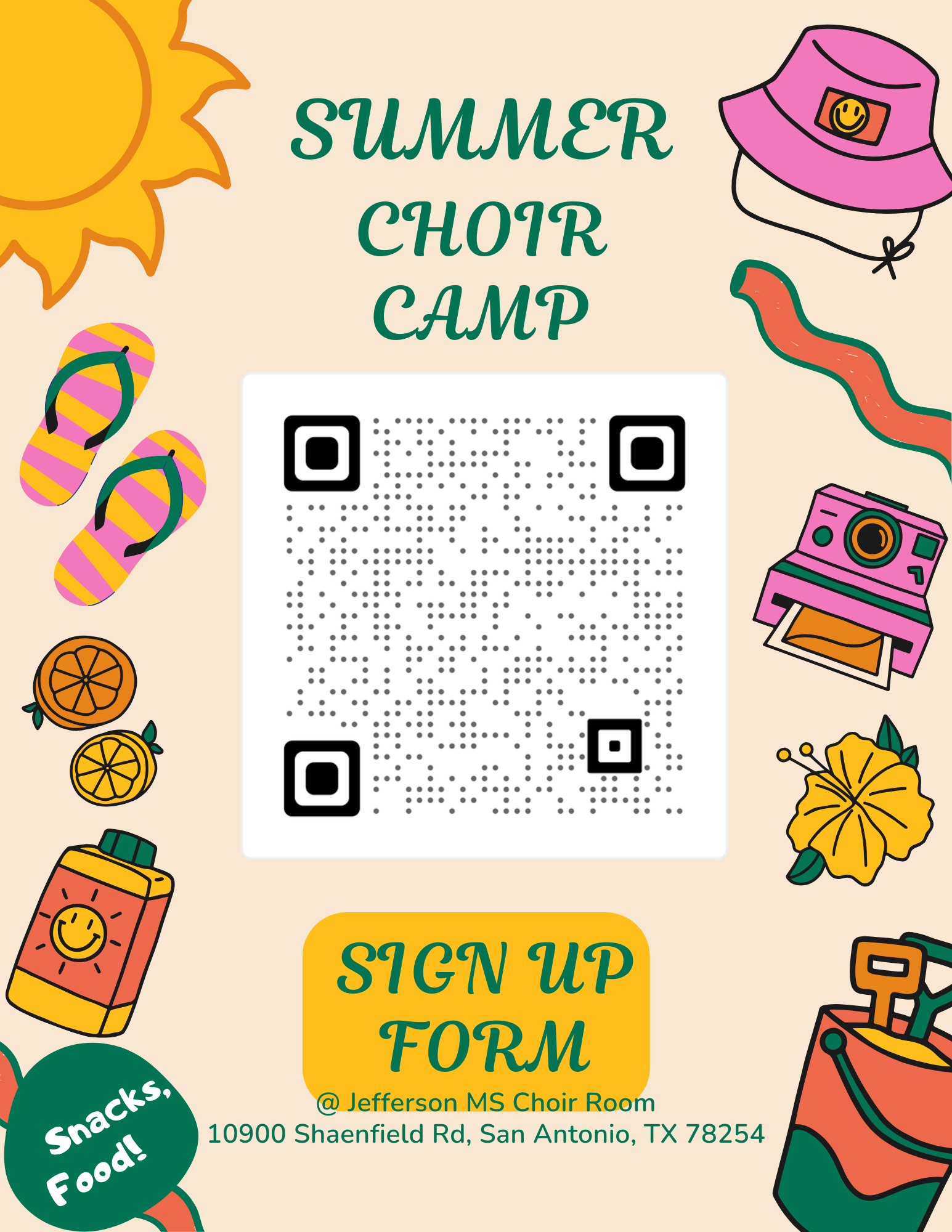 Choir Summer Camp Page 2 Flyer