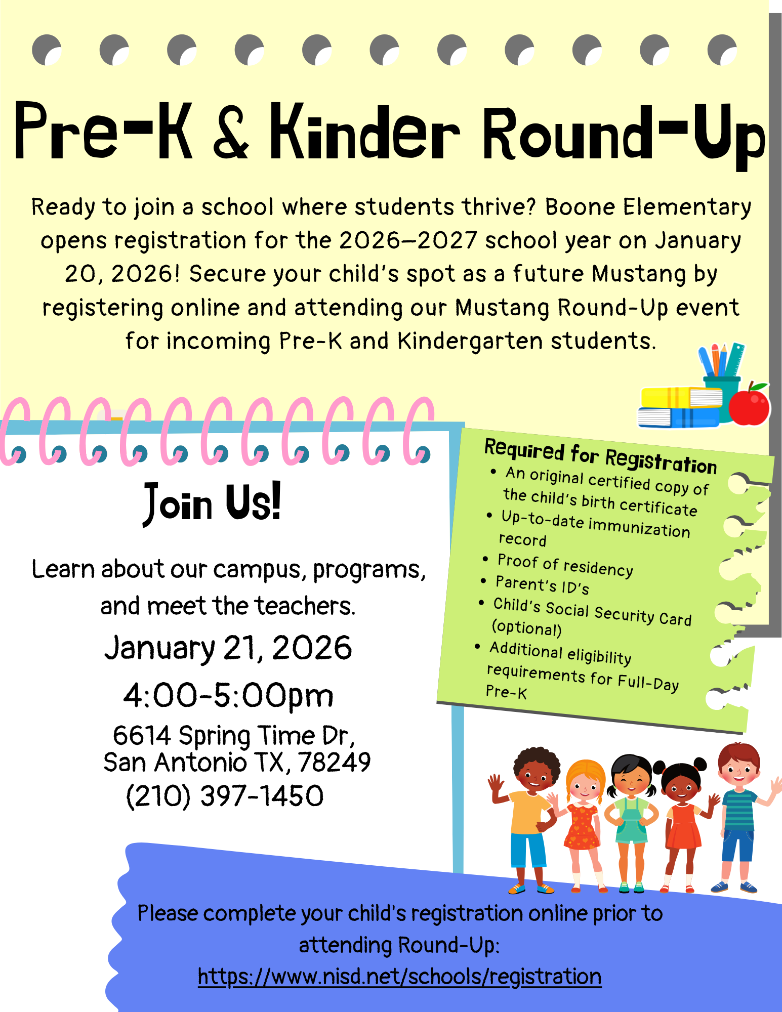 Kinder Round Up Flyer 