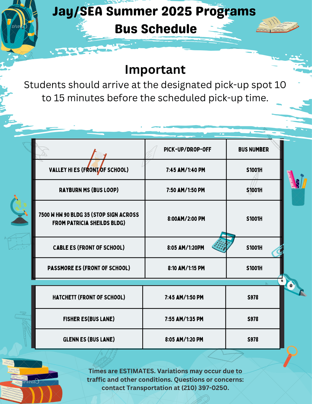 bus flyer