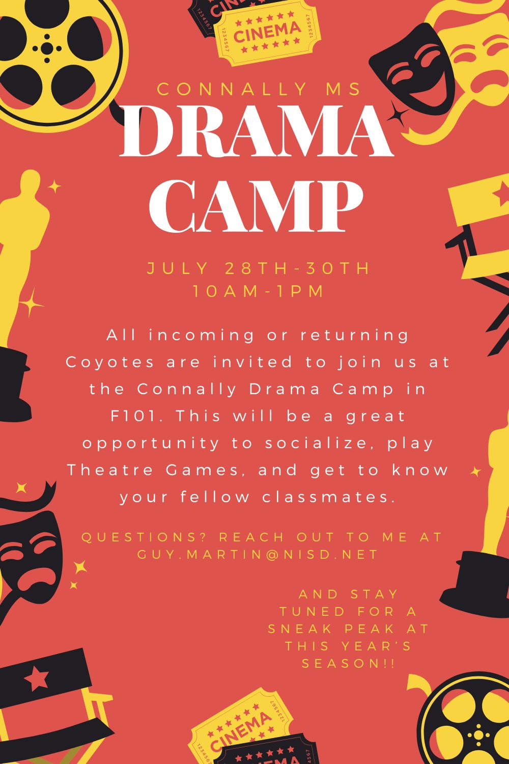 Drama Camp Flyer