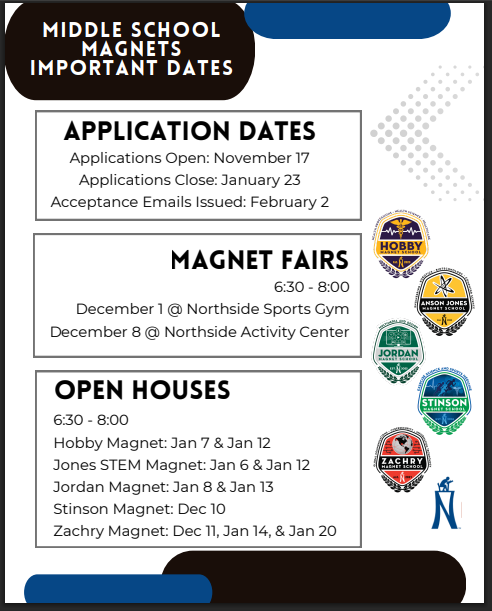 Magnet School Important dates