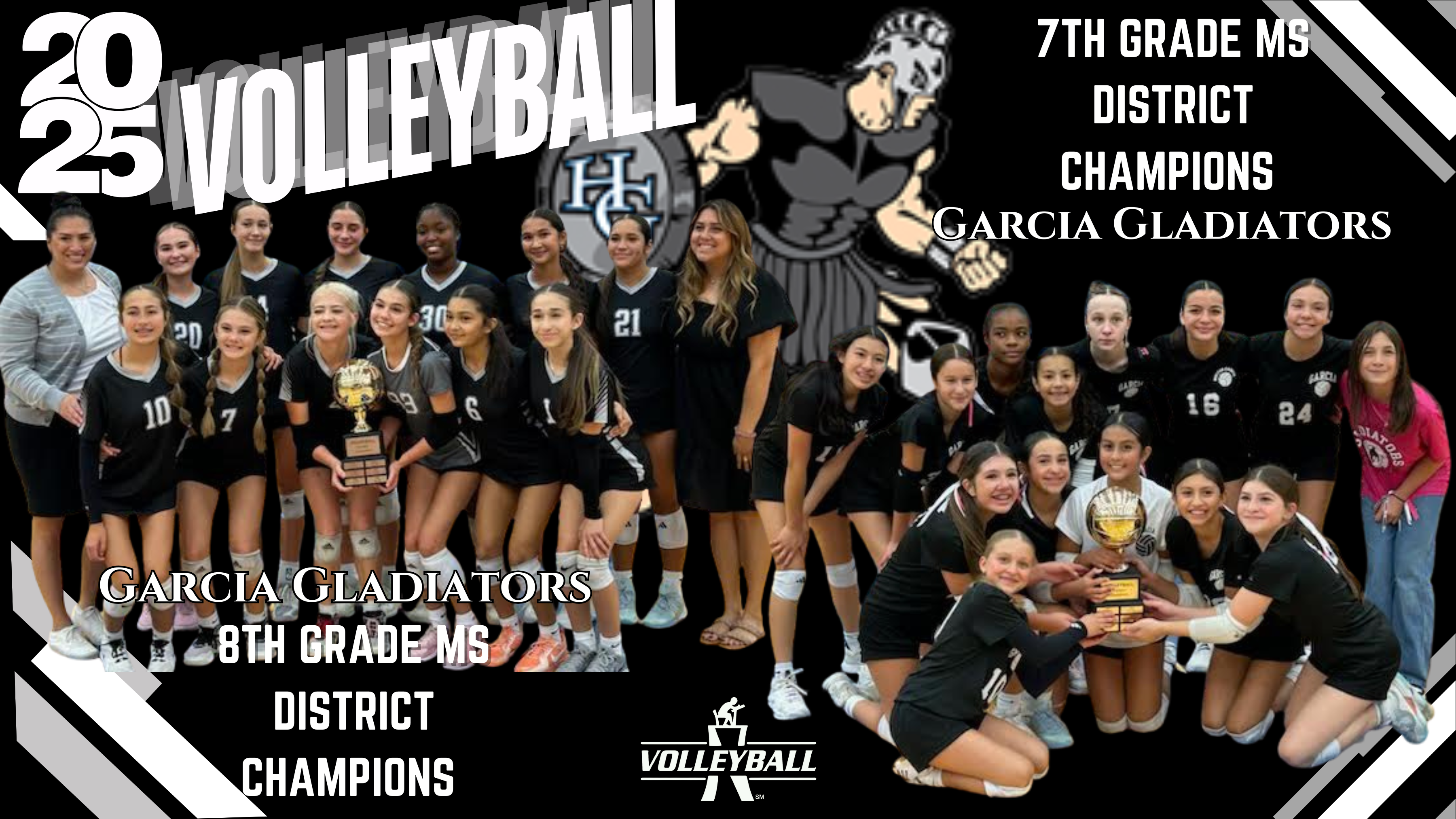 MS Volleyball District Champions Garcia