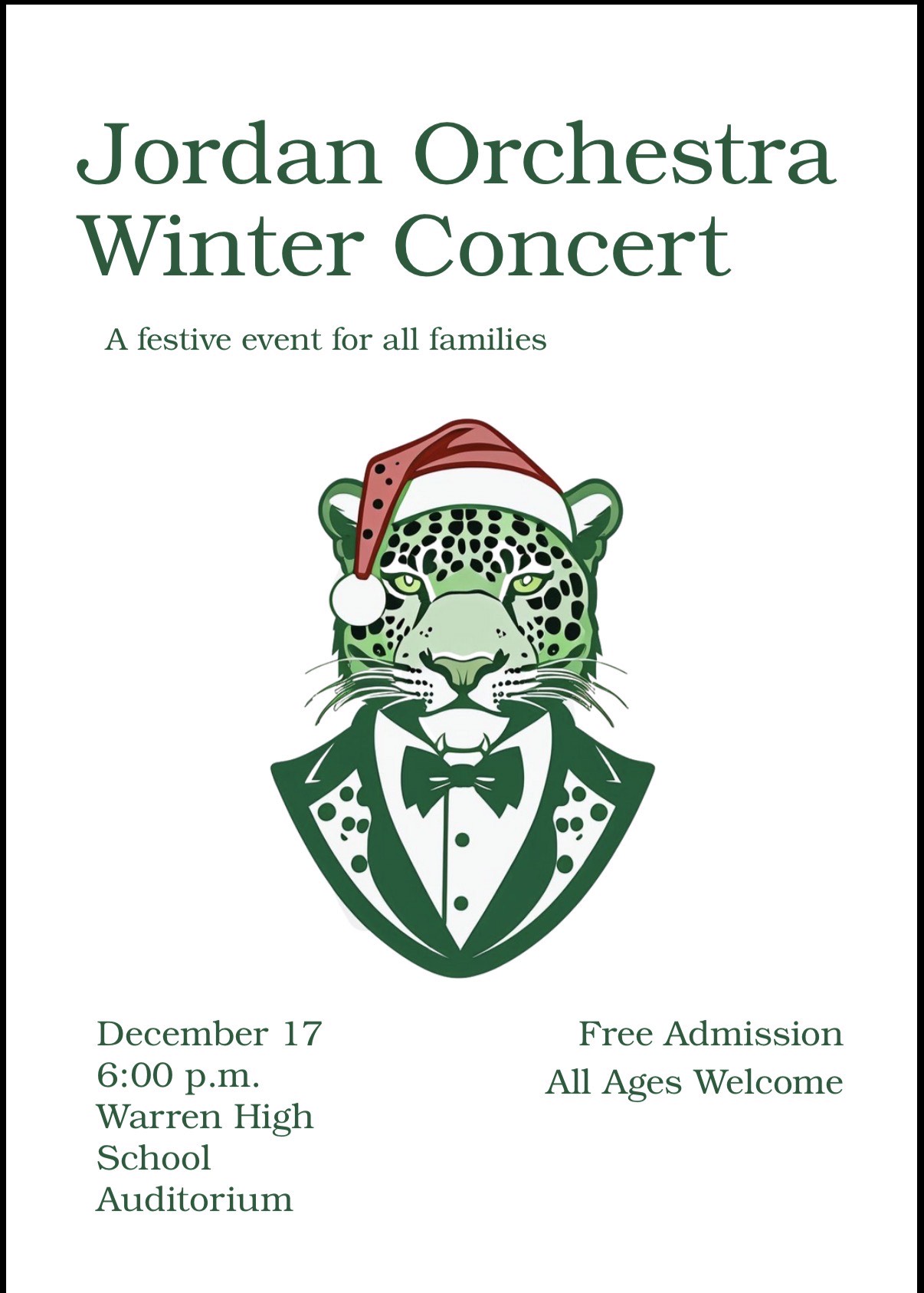 Orchestra Winter Concert Flyer