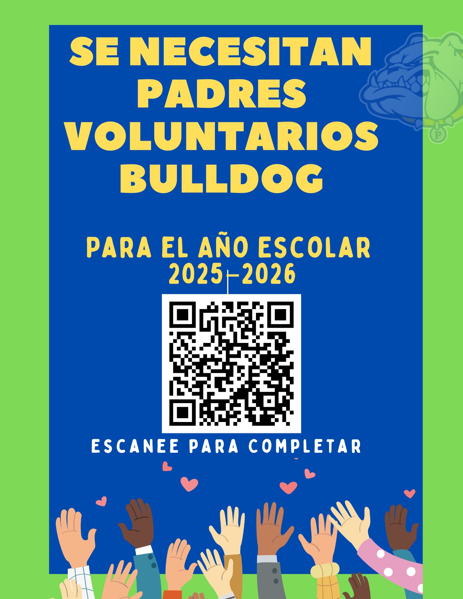 Se Ne esitan padres voluntarios Bulldog