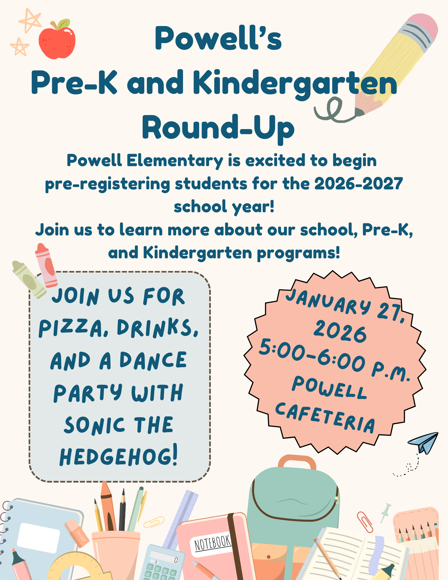 PK & KG Round Up flyer with event's details
