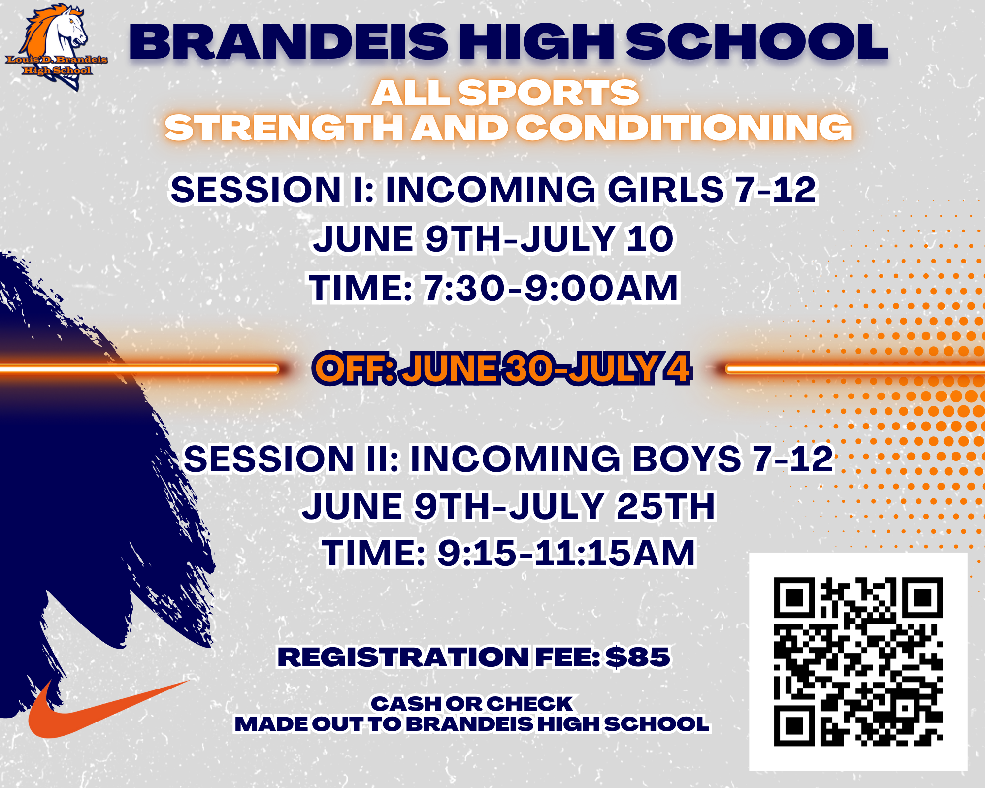 Brandeis Strength & Conditioning Flyer