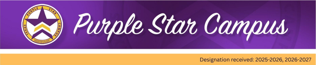 image of a purple banner with the words purple star