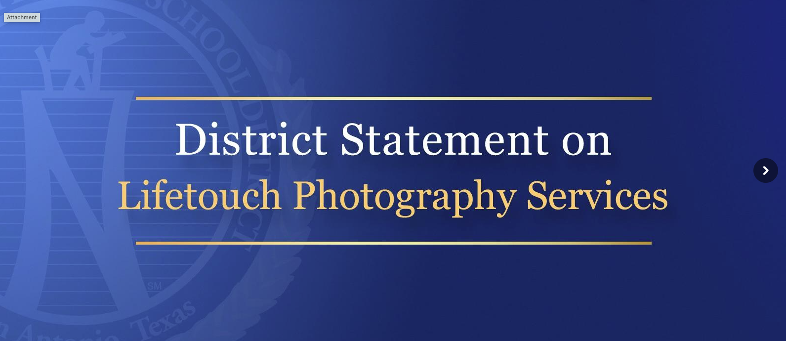 Screenshot of banner