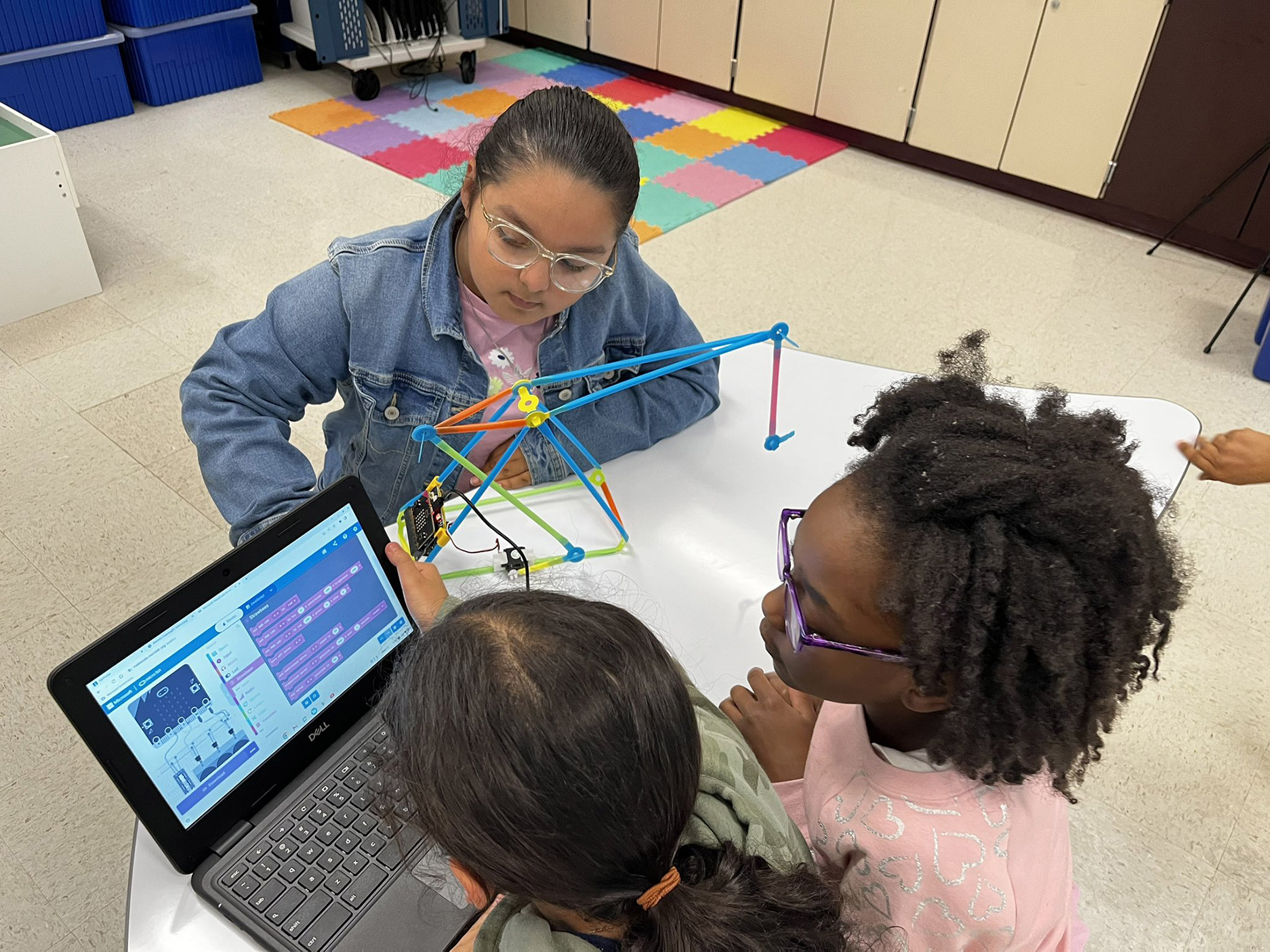 STEM Students collaborating in the classroom