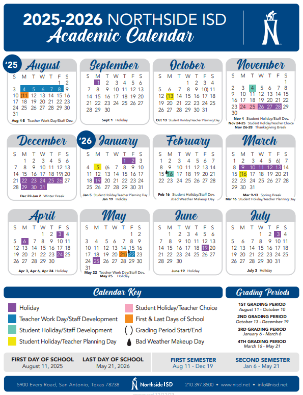 25-26 calendar
