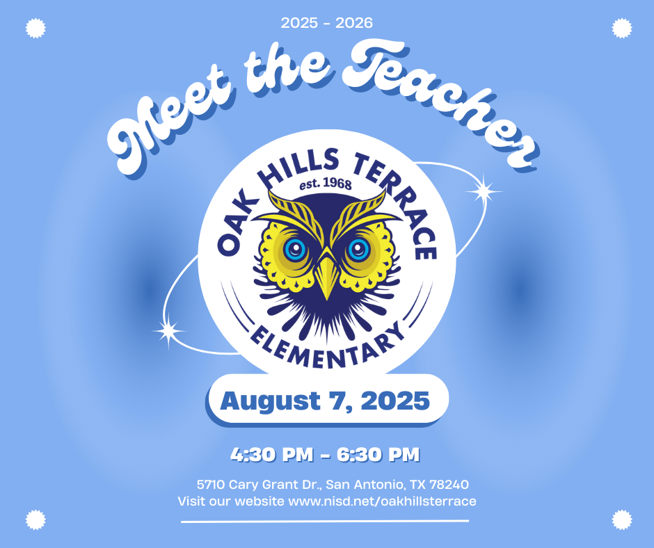 meet the teacher Thursday August 7th 4:30-6:30p