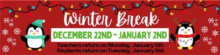 winter break banner