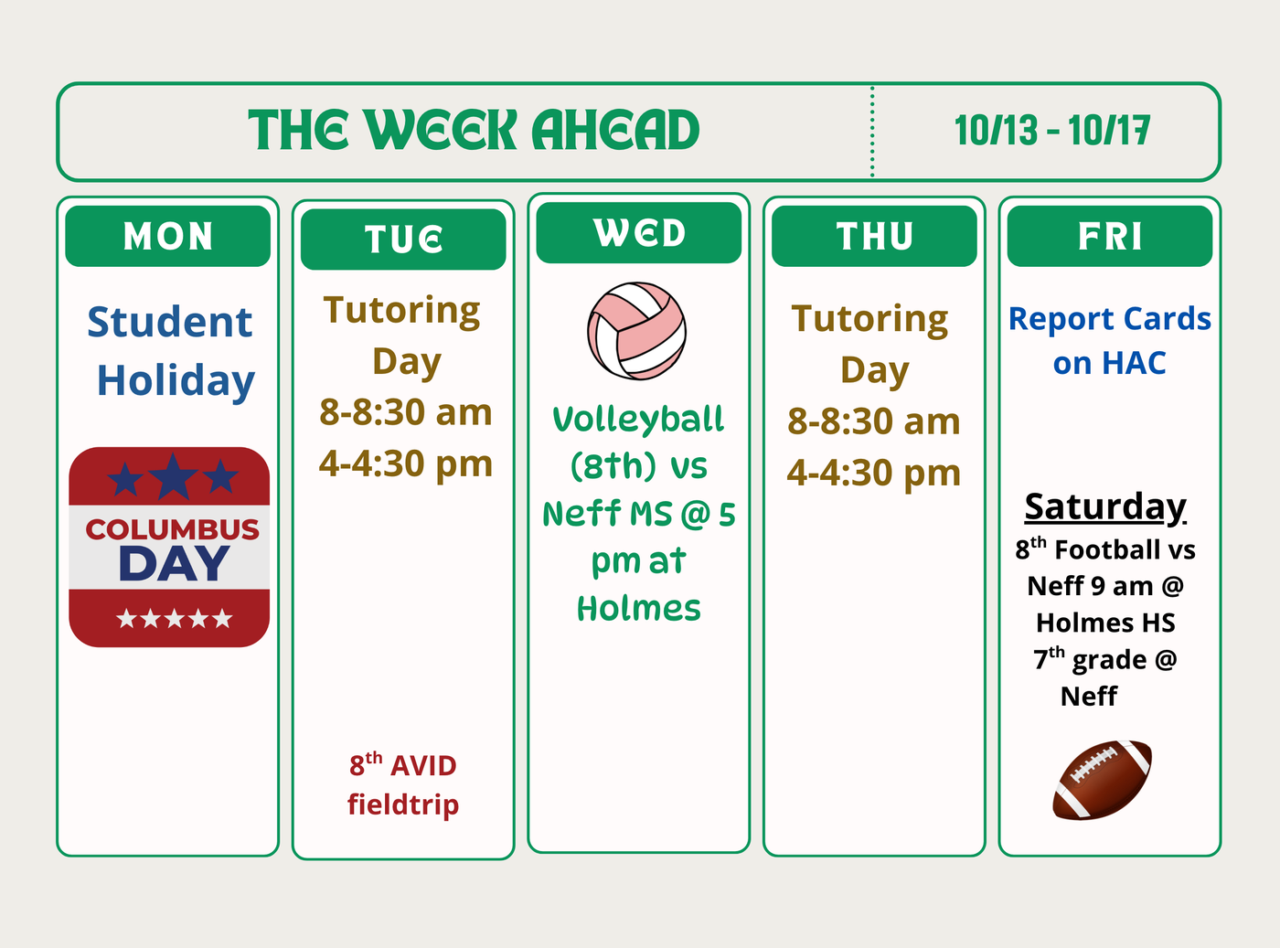 Week at Glance