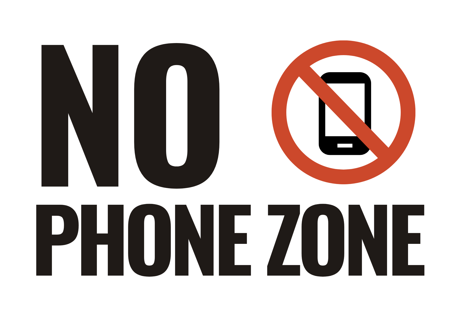 no phone use in parking lot or parent pick-up loop