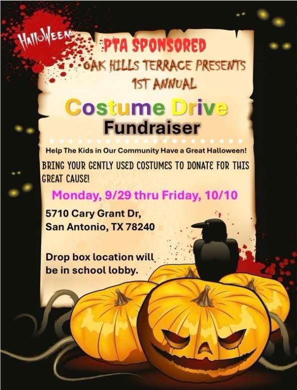 PTA Costume drive