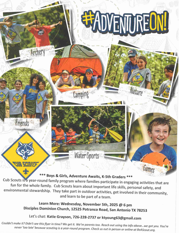 cub scouts flyer