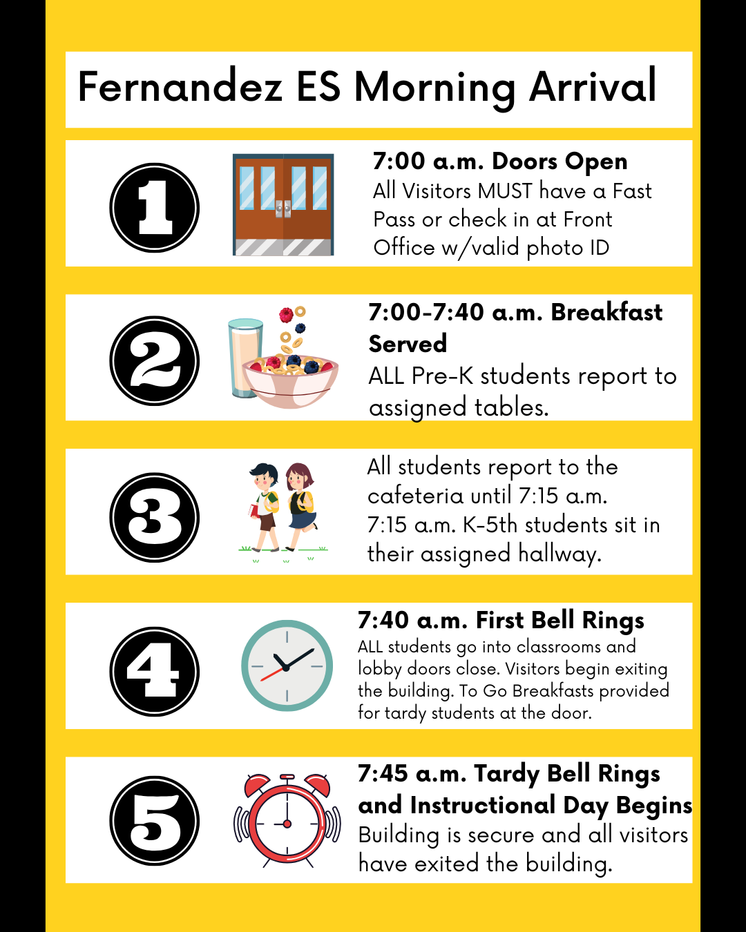 morning arrival flyer