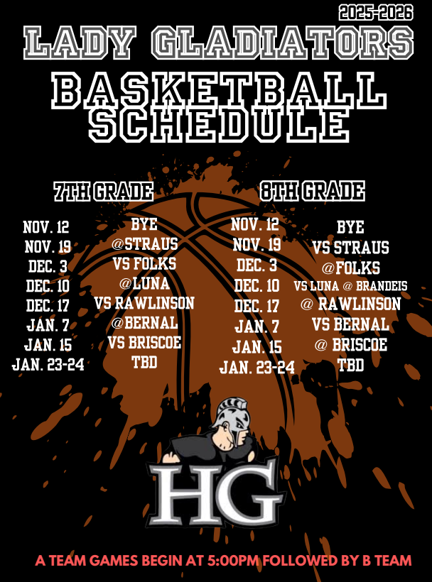 Lady Gladiators Basketball 