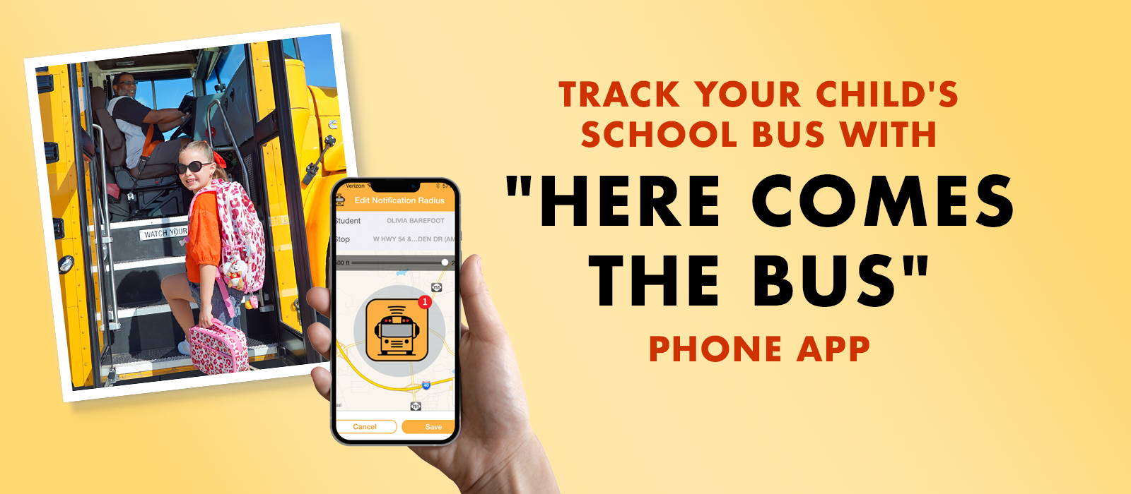 here comes the bus phone app