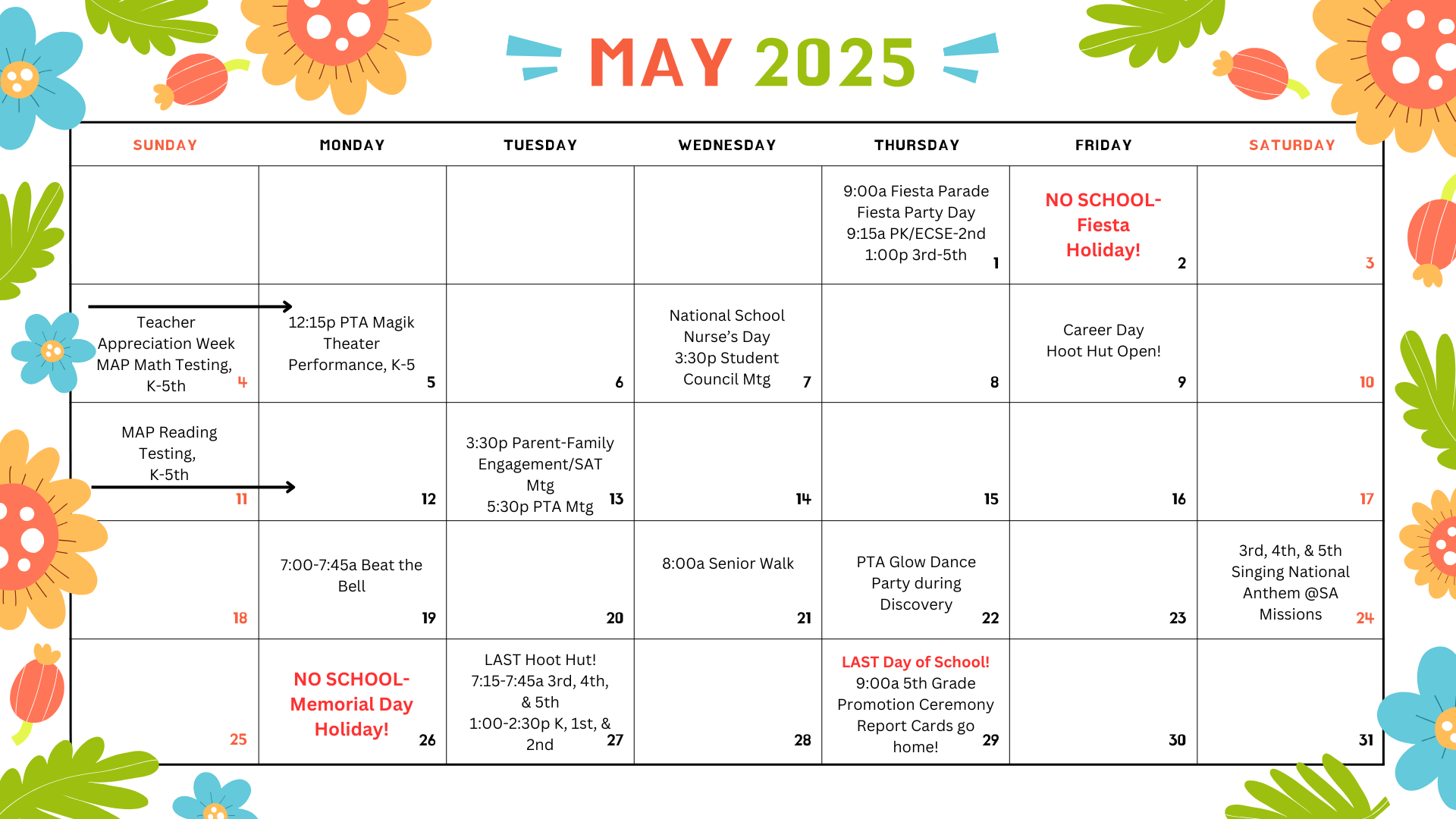 may calendar
