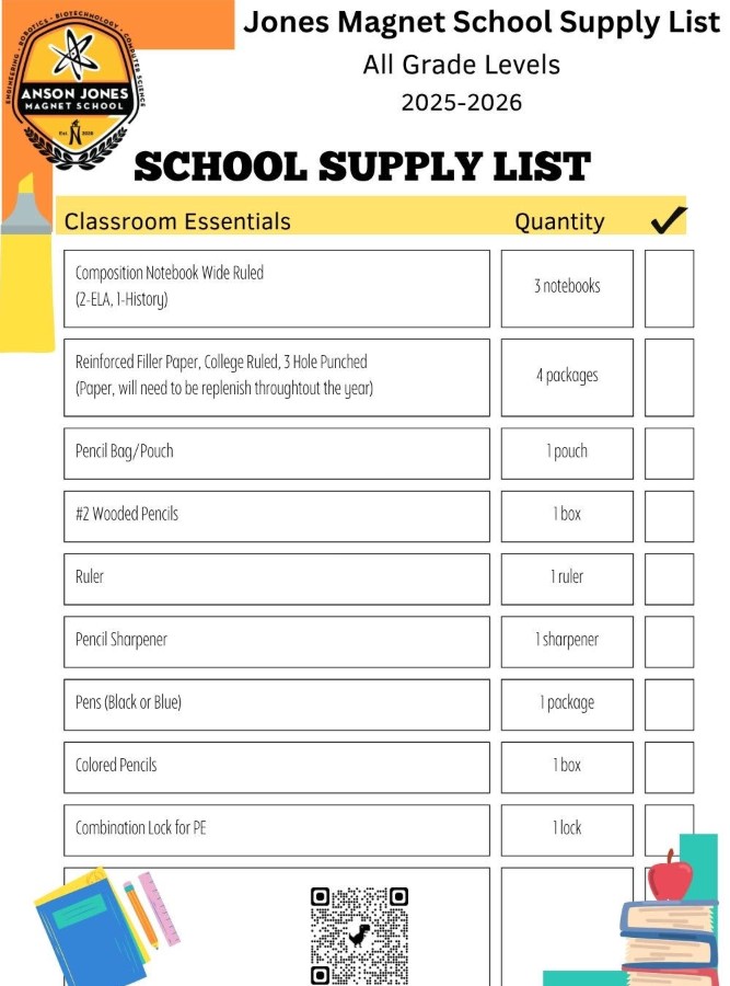 AJMS School Supply List