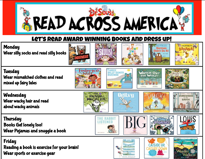 read across America schedule
