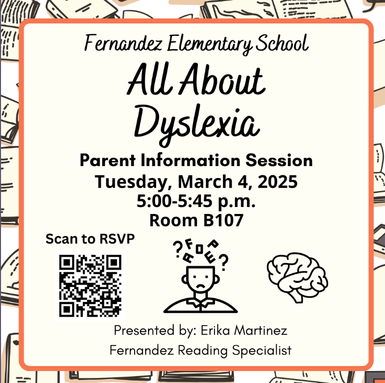 flyer for dyslexia night