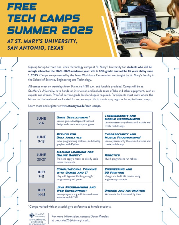 Free Summer Camps at St Mary's University