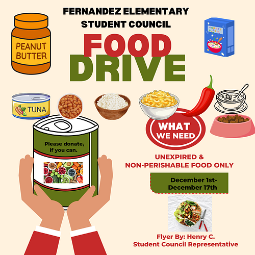 food drive flyer