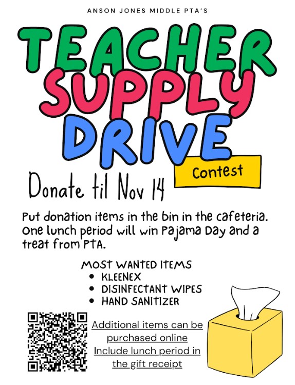 PTA Teacher Supply Drive
