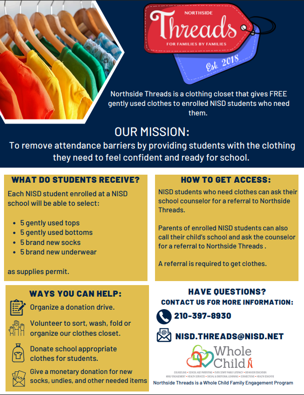 Flyer about NISD Threads program