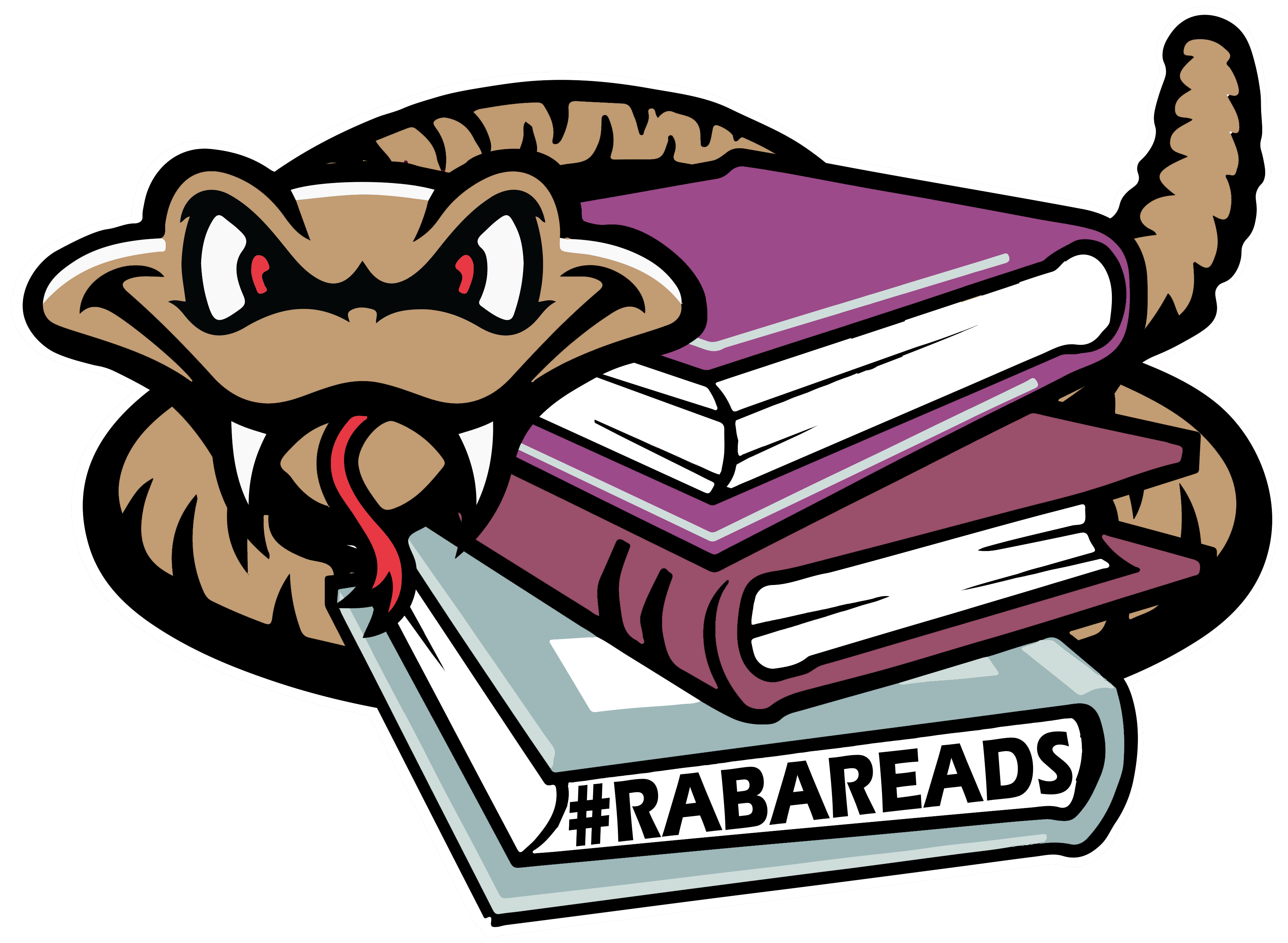 Rattler with books #rabareads 