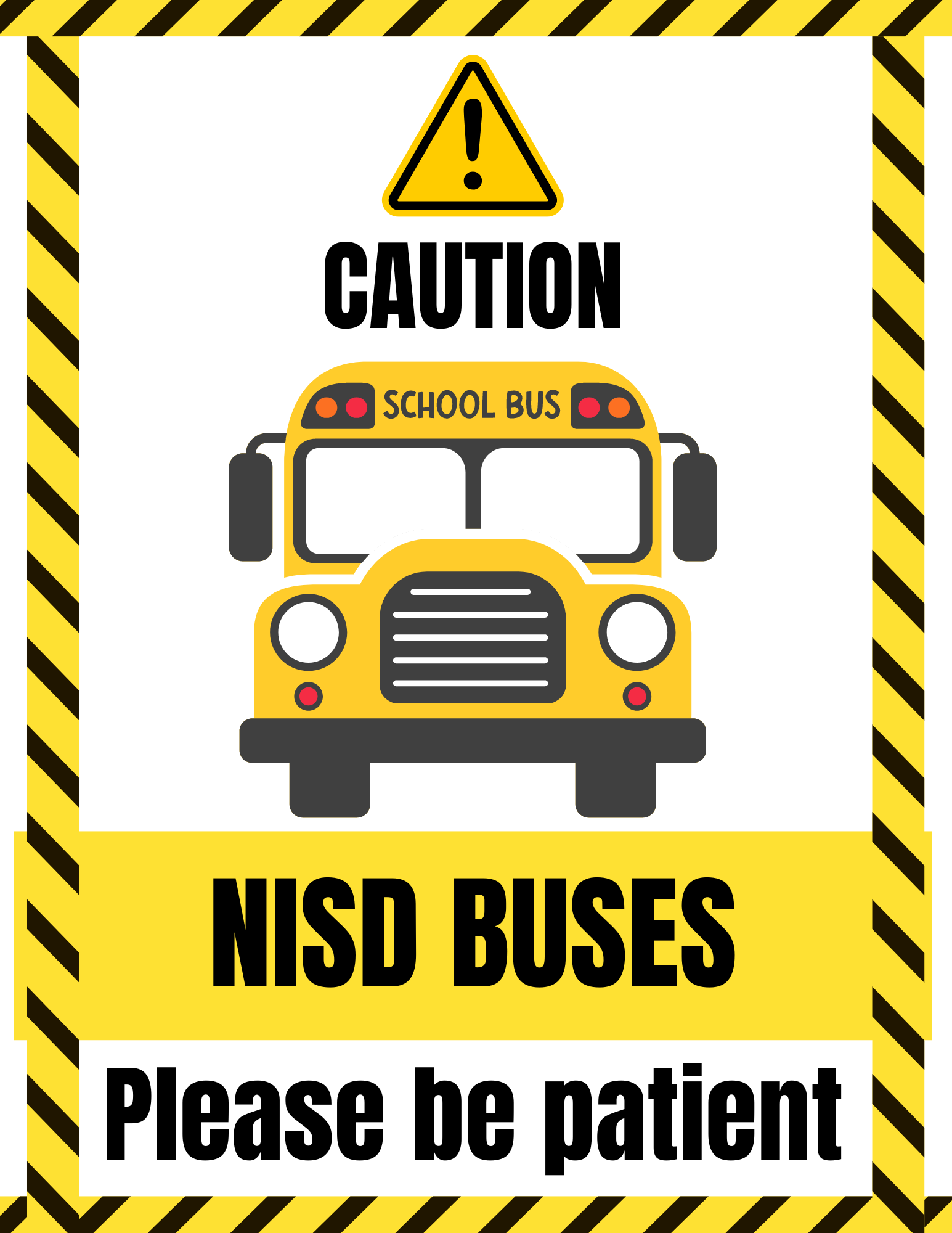 please be patient as the buses refine their routes this week. some buses may be late