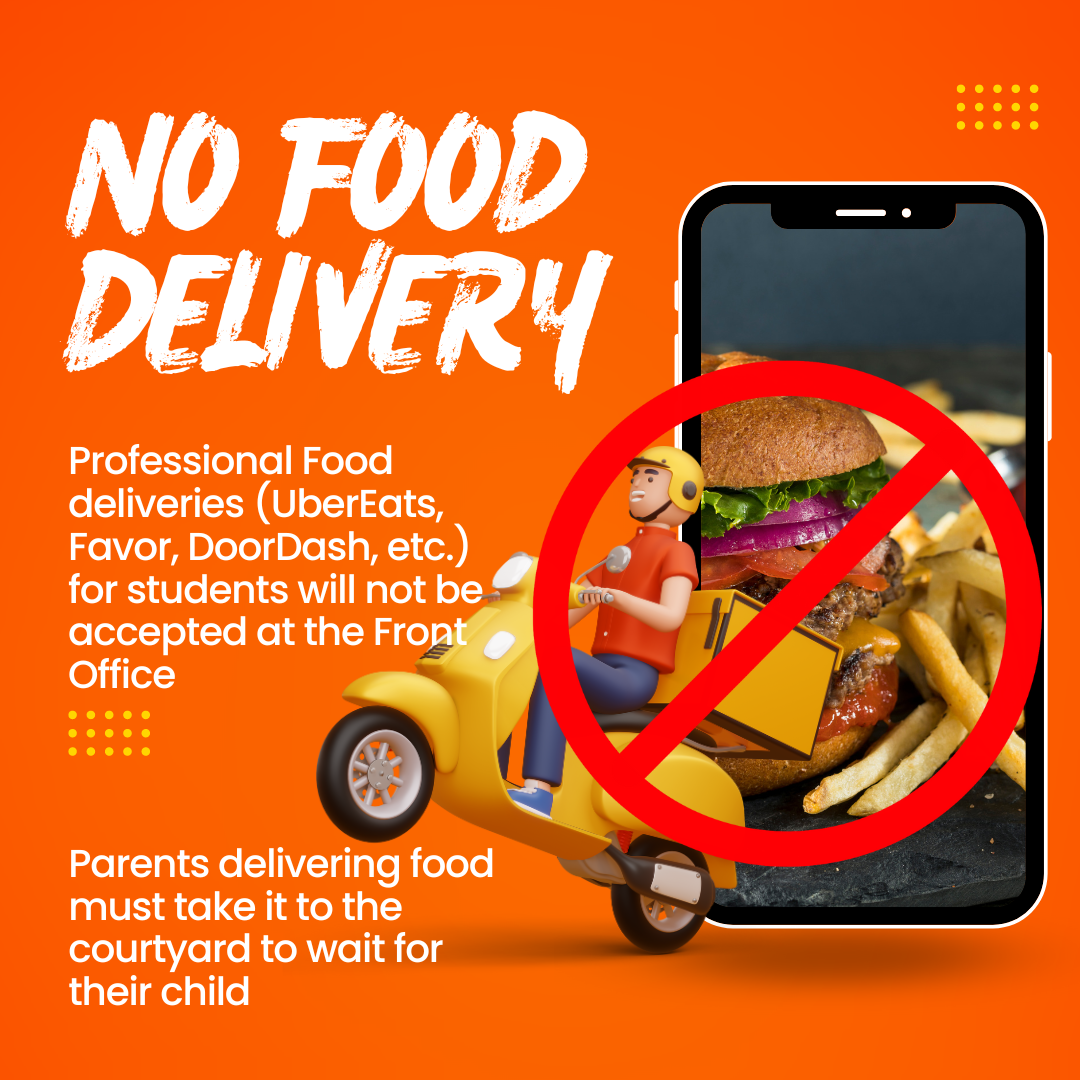 no professional food deliveries