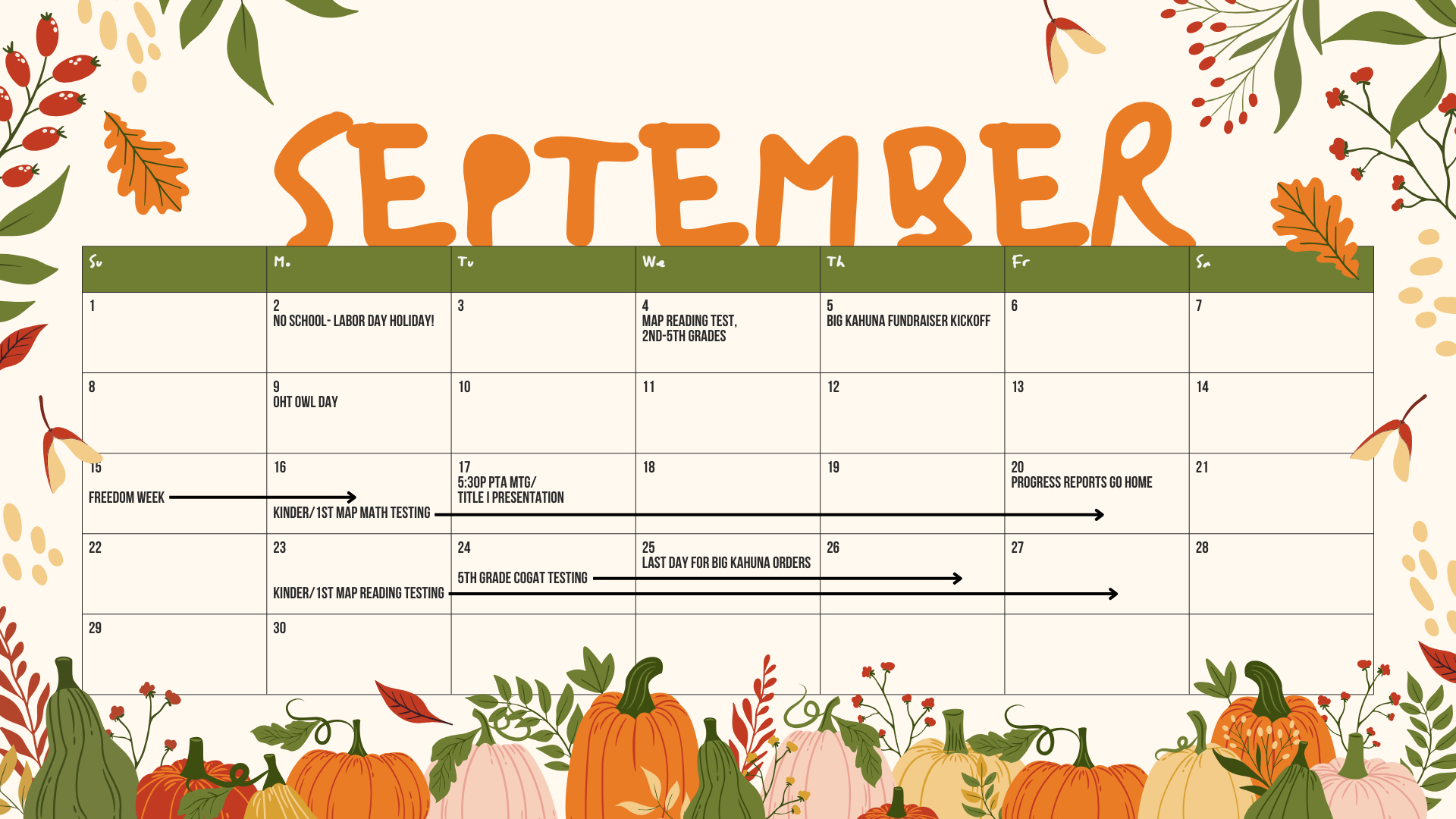 september calendar