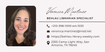Veronica Martinez Behlau Librarian Specialist