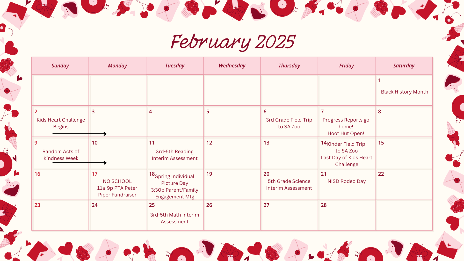 february calendar