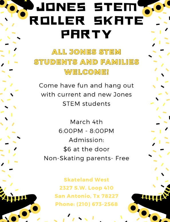 Families are welcome to join us Tuesday, March 4, at Skateland West for our Magnet Skate Night. The event will be from 6-8PM. Skaters pay $6 at the door.